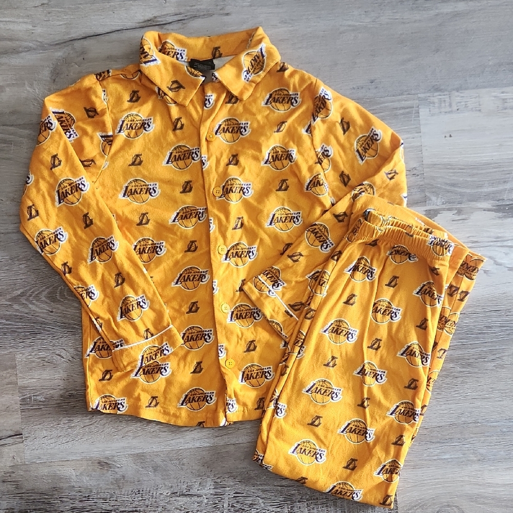 Kids Lakers Pajamas Set